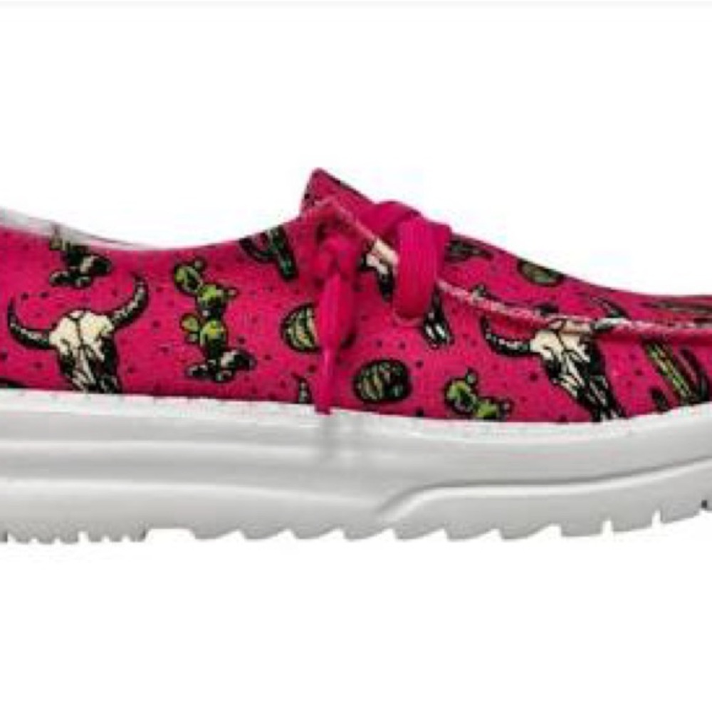 Women’s Pink Cactus Print Shoes